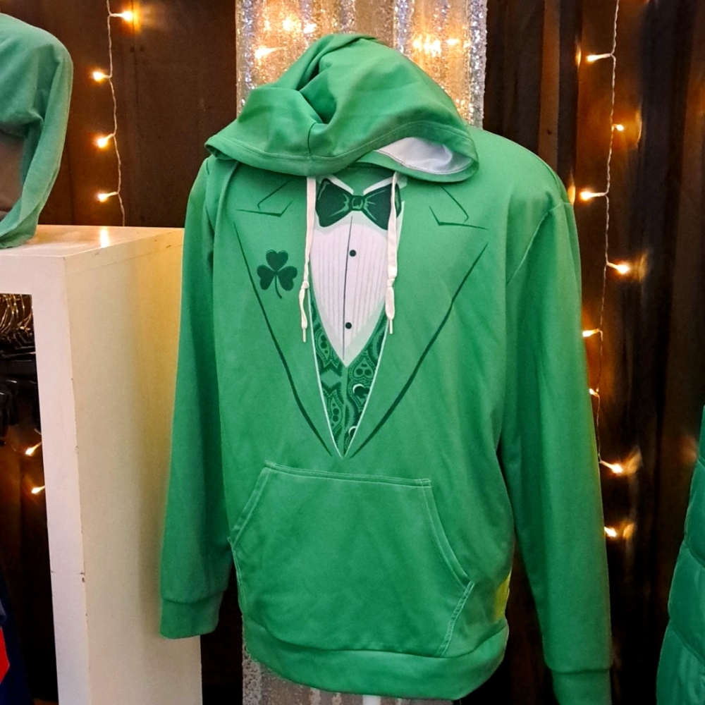 St Patty's Day Green Shamrock Hoodie Sweatshirt 🍀